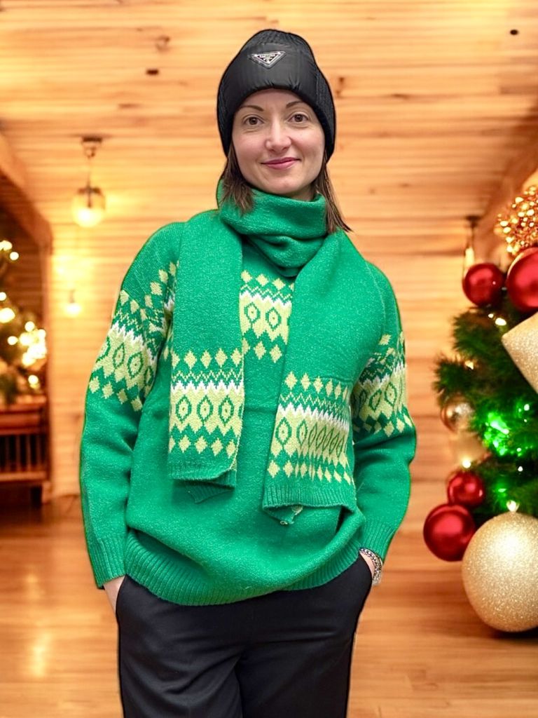 Maglia con sciarpa