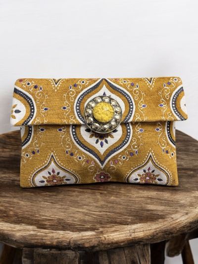 Pochette con doppia chiusura