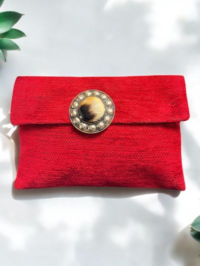 Pochette con doppia chiusura
