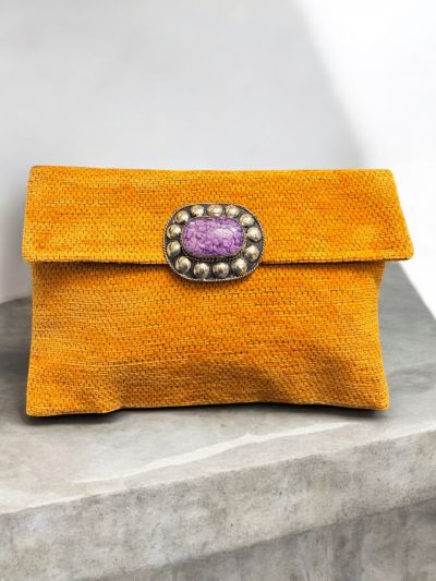 Pochette con doppia chiusura