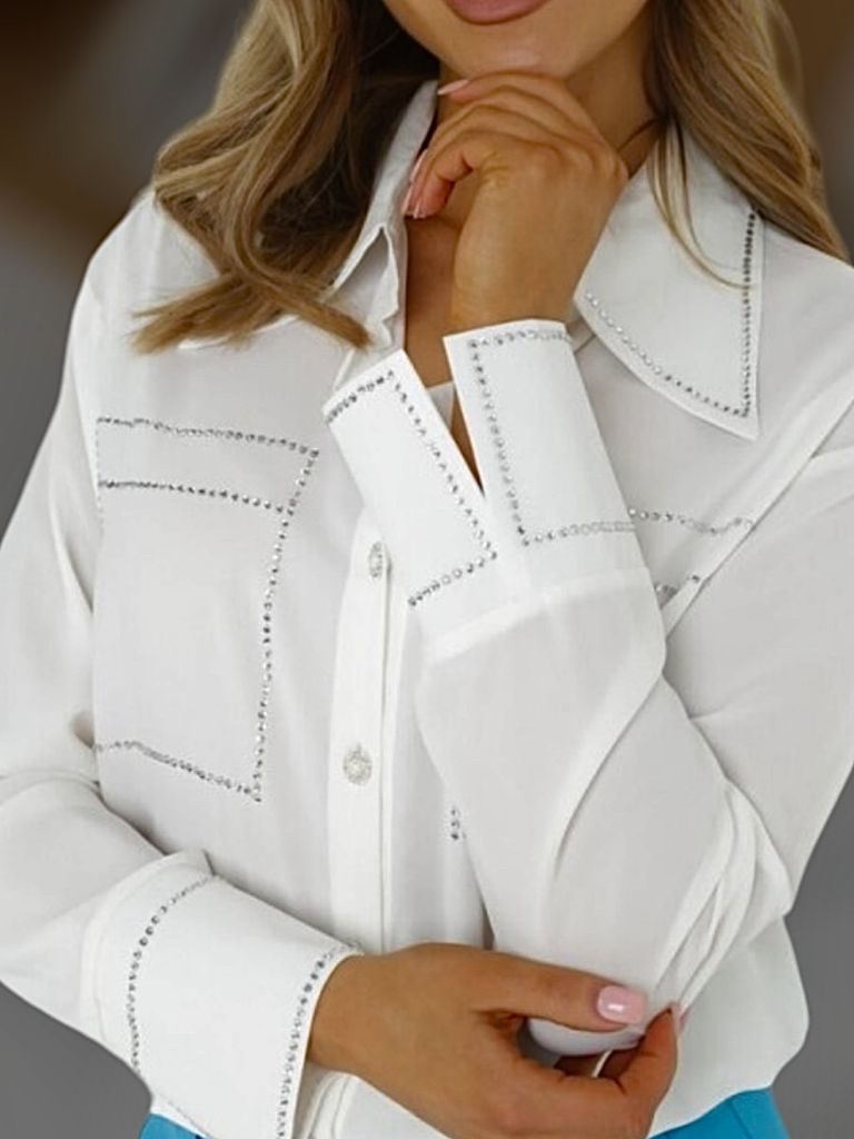 CAMICIA CON STRASS