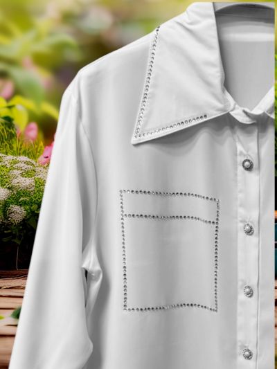 CAMICIA CON STRASS