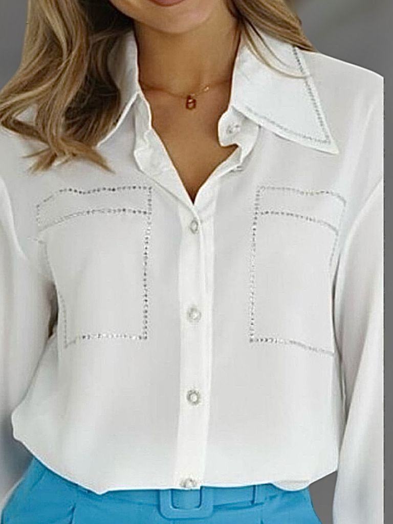 CAMICIA CON STRASS