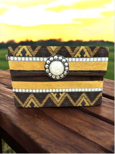 POCHETTE CON DOPPIA CHIUSURA