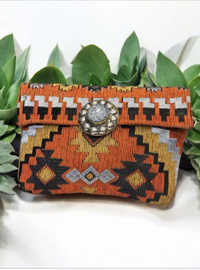 POCHETTE CON DOPPIA CHIUSURA