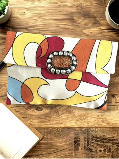 POCHETTE CON DOPPIA CHIUSURA