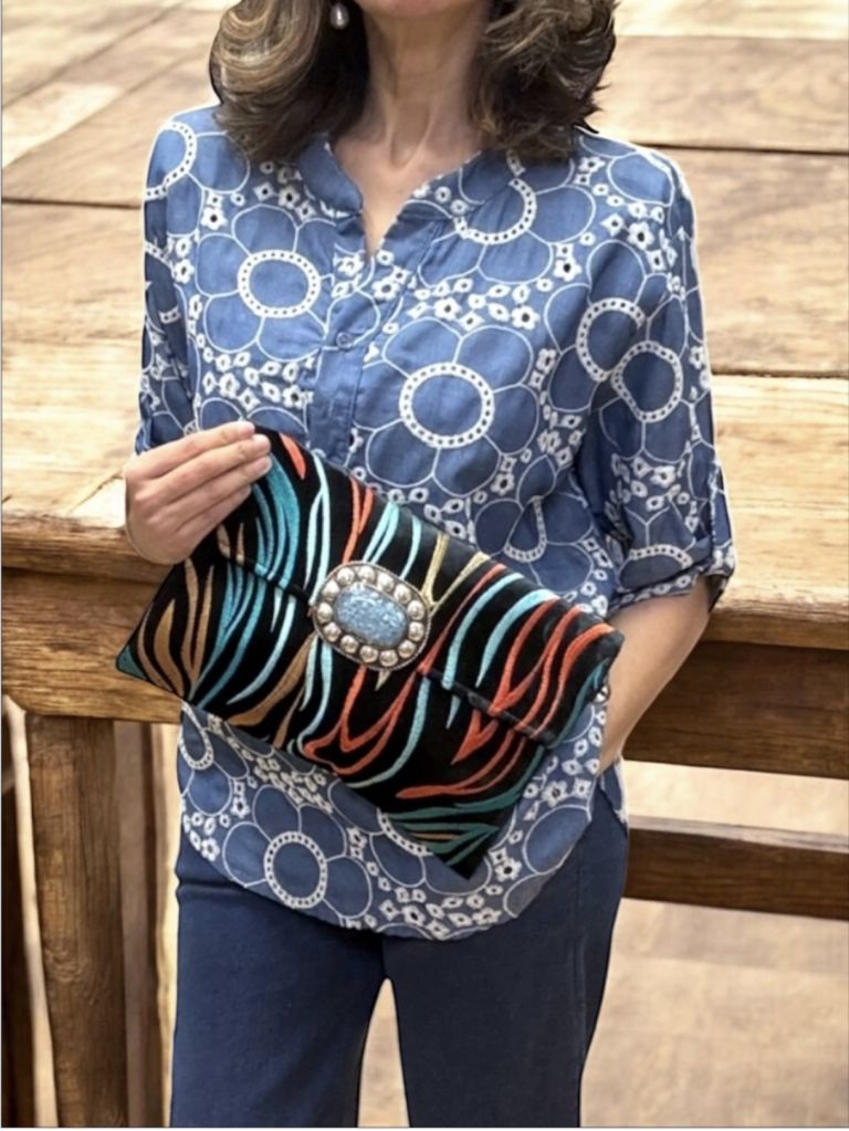 POCHETTE CON DOPPIA CHIUSURA