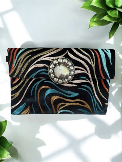 POCHETTE CON DOPPIA CHIUSURA