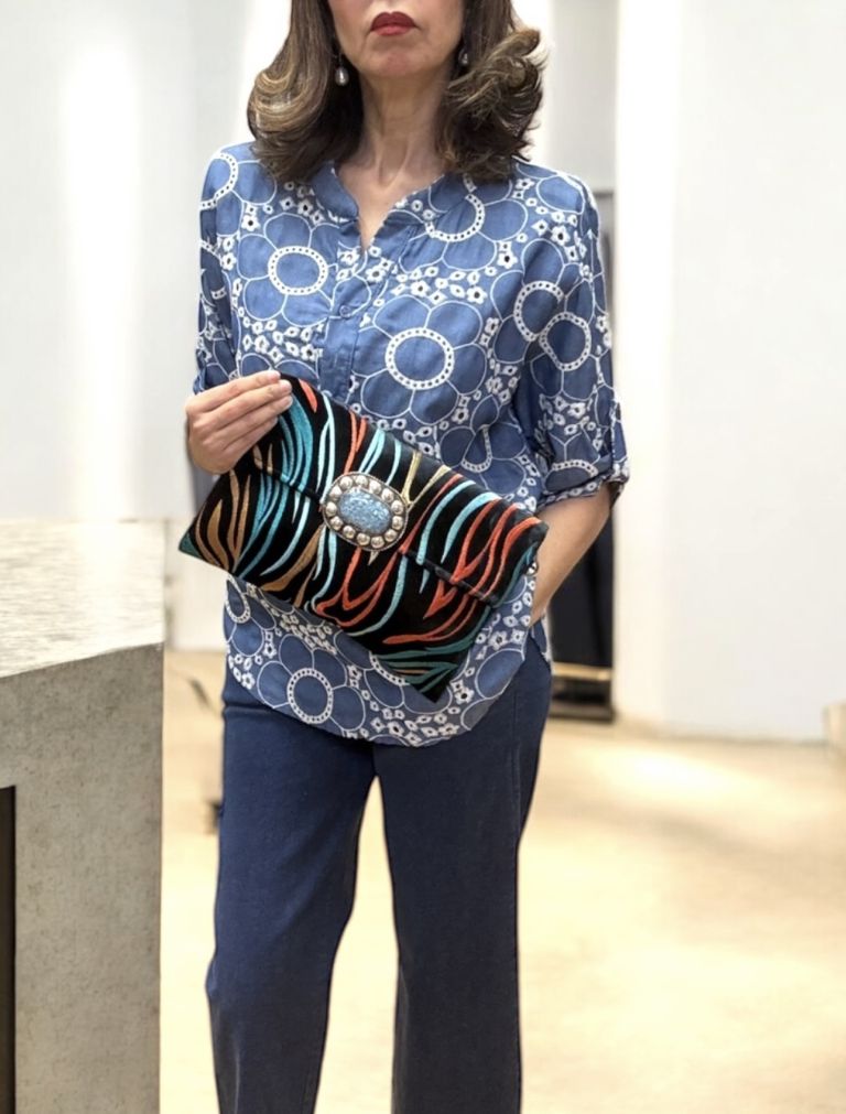 POCHETTE CON DOPPIA CHIUSURA