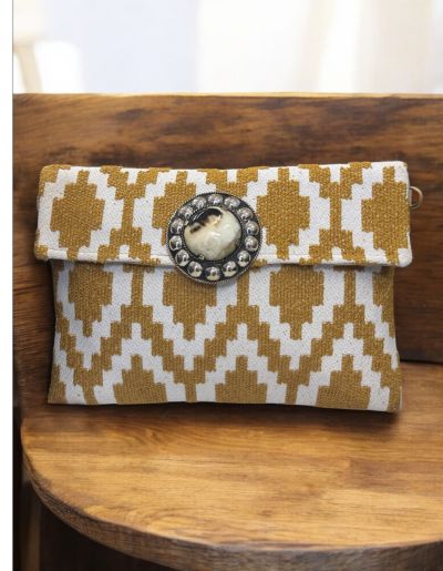 POCHETTE CON DOPPIA CHIUSURA + TRACOLLA