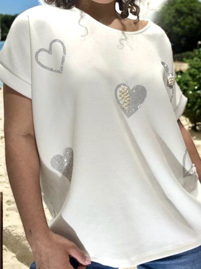 MAGLIA PERLE E STRASS