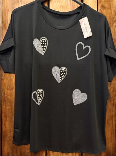 MAGLIA PERLE E STRASS