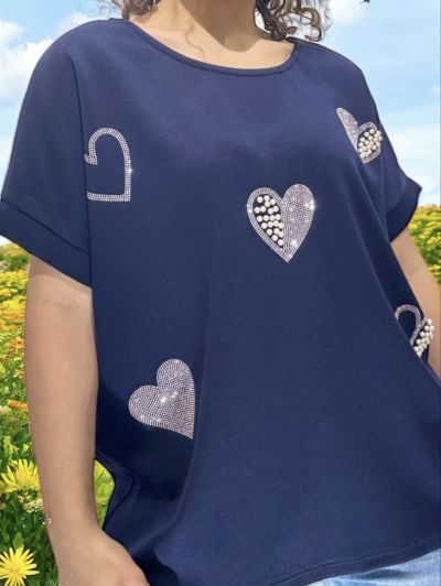 MAGLIA PERLE E STRASS