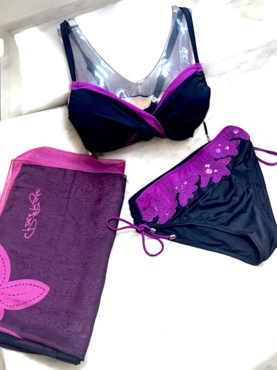 BIKINI PORTROSE CON COPPE+ PAREO