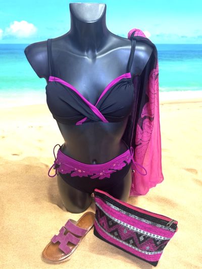 BIKINI PORTROSE CON COPPE+ PAREO