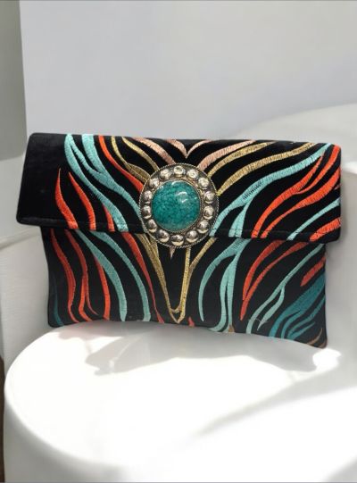 POCHETTE CON DOPPIA CHIUSURA