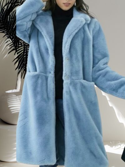 Cappotto in eco pelliccia