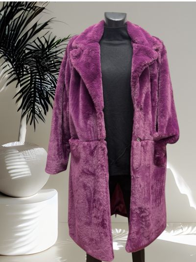 Cappotto in eco pelliccia