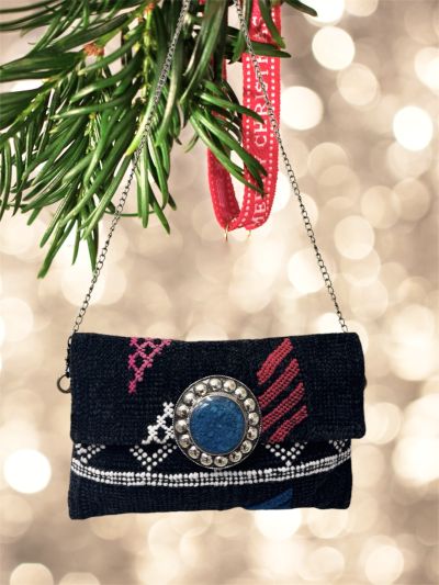 Pochette con doppia chiusura