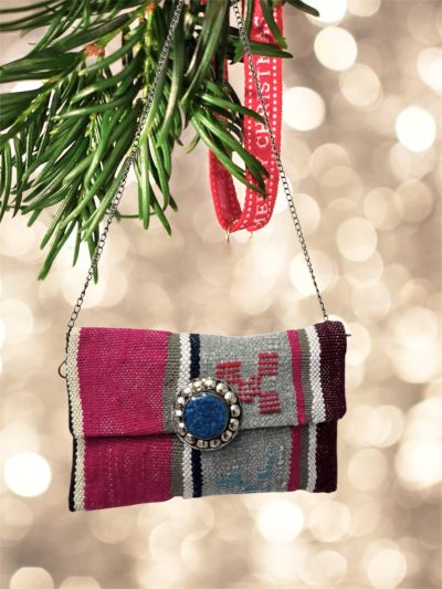 Pochette con doppia chiusura