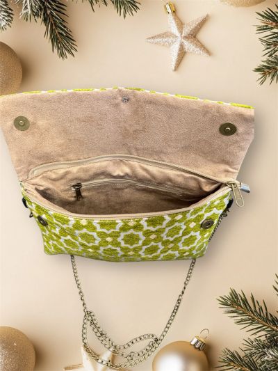 Pochette con doppia chiusura