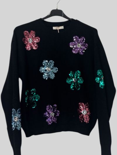 Maglia con paillettes